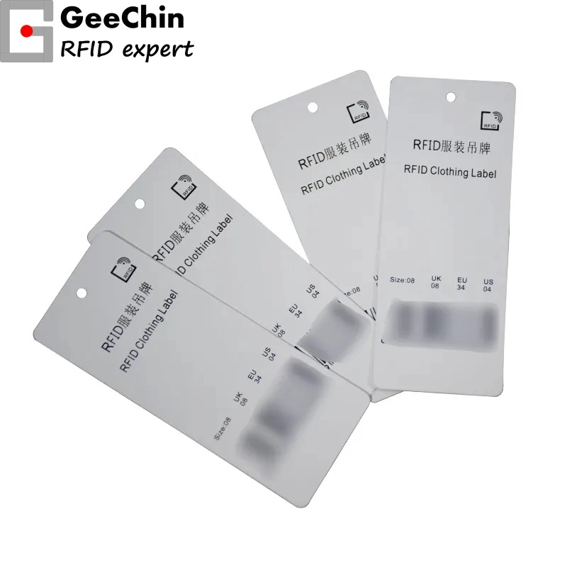 Customer Printing Garment Jeans Shoes Bag Clothing Hang Tag RFID Label for Inventory Retail Management