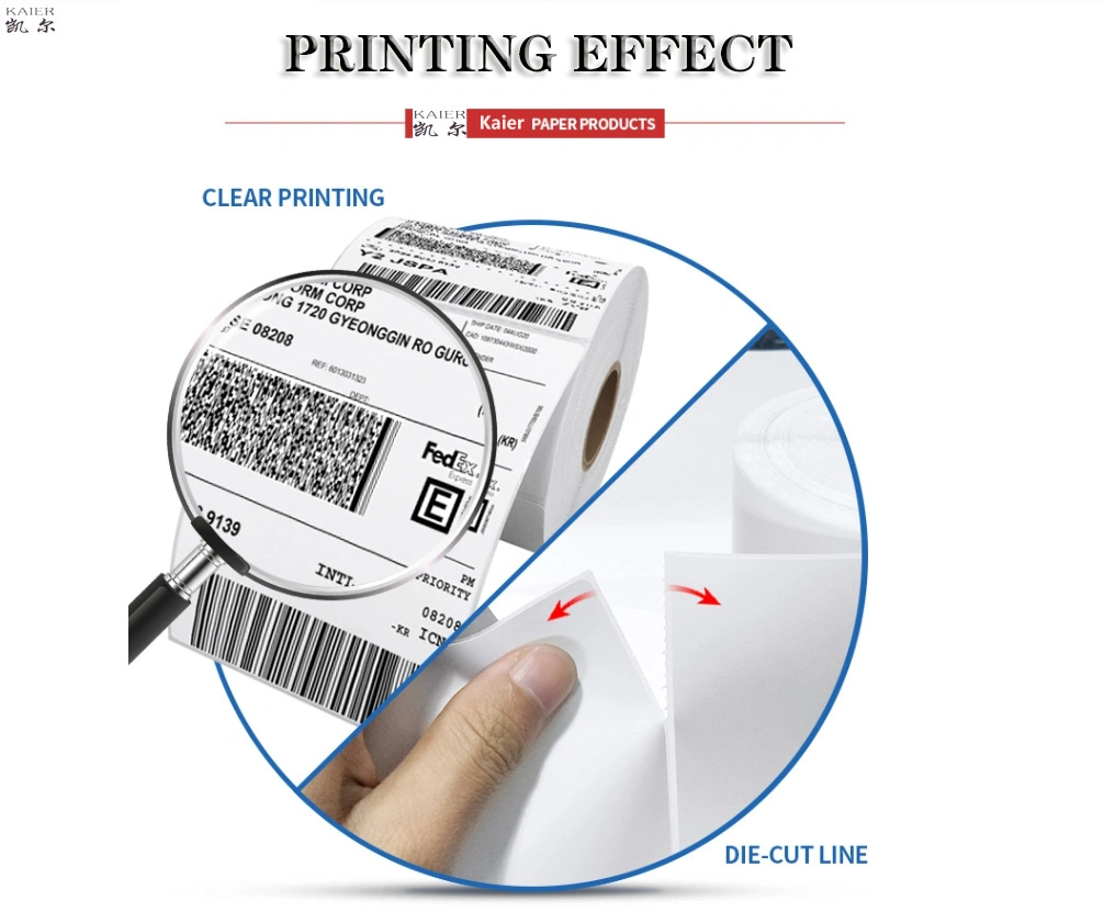 80mm X 50mm /1000PCS Direct Thermal Printer Barcode Sticker Label