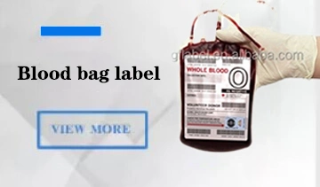 Liquid Nitrogen Low Temperature Medical Label Freezen Blood Bag Label