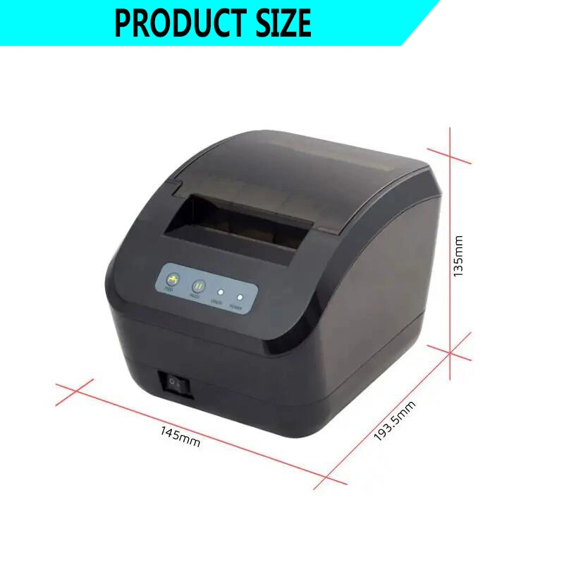 80mm High Speed Desktop USB Bluetooth Thermal Direct Label Barcode Printer