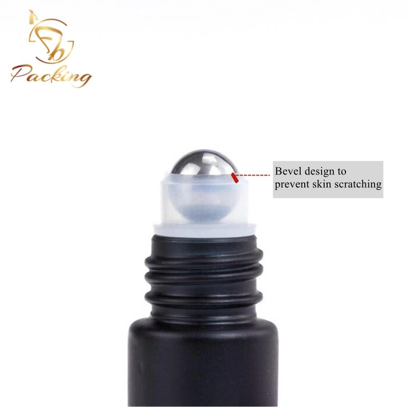 10% off 10 Ml Blue Glass Roll on Bottle with Silver Cap and Glass Ball