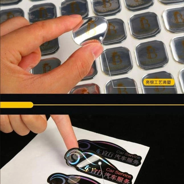 Metal Nickel Custom Self Adhesive Paper Logo Labels