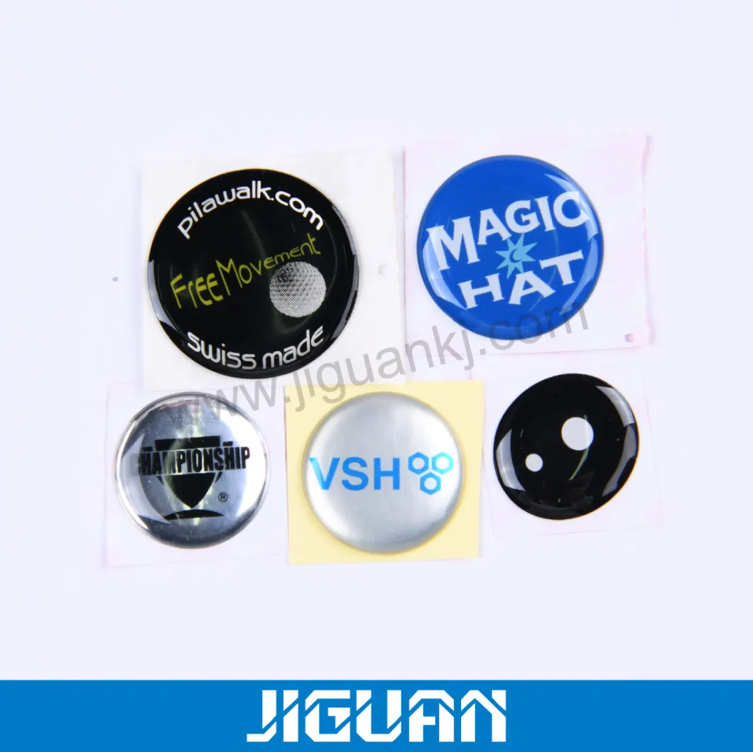 Round Strong Adhesive Dome Crystal Colorful Epoxy Sticker