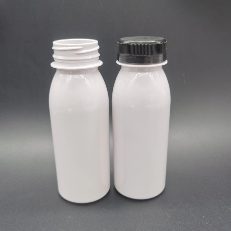 BPA Free Milk Bottle 250ml Empty Clear Plastic Pet Milk Bottles with Tamper-Proof Screw Cap Customized Logo