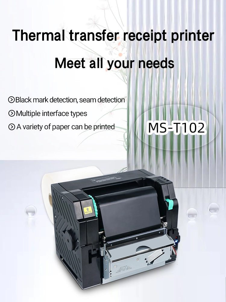 Ms-Ts102 Industrial OEM 4inch Thermal Transfer Label Printer