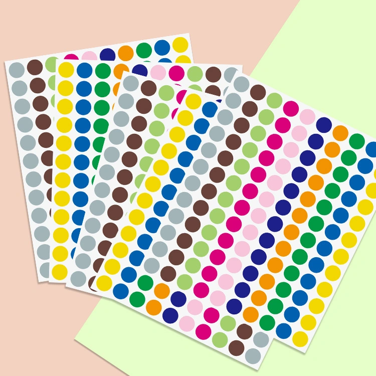 Amazon Color DOT Self-Adhesive Sticker Classification Mark Self-Adhesive 6mm12mm Color Round Label Sticker