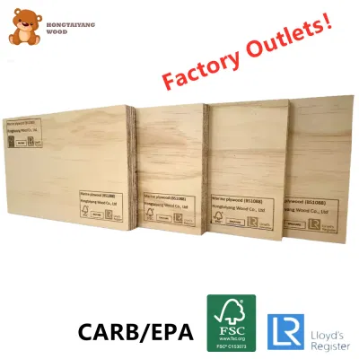  9/12/18mm Commercial Waterproof Construction melammina legno duro Film Fato Pioppo Shuttering Legno compensato per mobili con ISO9001