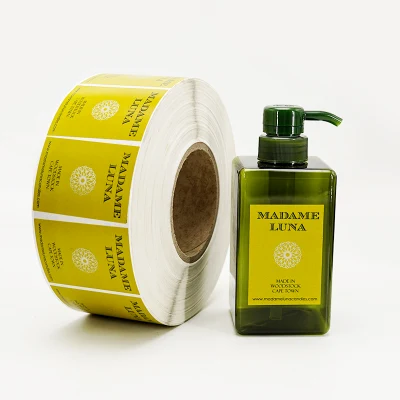  Etichetta per imballaggio per prodotti cosmetici Big Shampoo con rettangolo adesivo