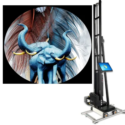  Nuovissimo sfondo a getto d&prime;inchiostro per stampante di etichette automatica UV verticale 3D Macchina da stampa