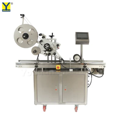  Mt-220 scatola quadrata piatta applicatore etichette sapone liquido lavatore Adesivo per lattine di carta piatta digitale per stampa di vasetti di miele sciroppo Etichettatrice per etichette adesive