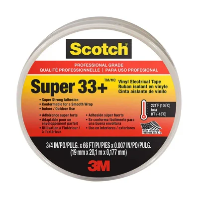  Nastro isolante in vinile 3M Scotch Super 33 per isolamento elettrico E resistenza ai raggi UV