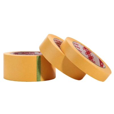  Scotch giallo per uso automobilistico a lato singolo resistente ai raggi UV 3 M 244 Nastro di mascheratura in carta crespata