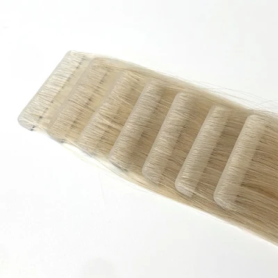  Nastro a iniezione diretta con prolunga Human Hair colorato invisibile Capelli con nastro a mano
