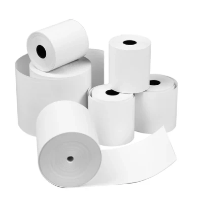  Rotoli di carta termica da 80 mm con rivestimento superiore POS ATM Receipt Paper Carta termica per etichette