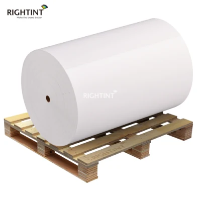  Adesivo resistente da 54 GSM Rightint OEM Shanghai carta prodotti etichetta flessografica