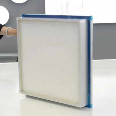  (H13, H14) filtro aria mini pieghettato serbatoio liquido guarnizione gel superiore filtro HEPA per camera bianca