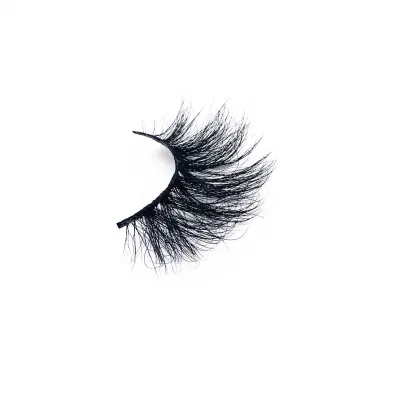  632A etichette private 100% Real Mink eyelashes 5D 6D 25mm Volume disordinato morbido lungo inchiostro palpebre Drama morbido con ciglia