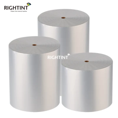  Etichetta personalizzata di design Jumbo Roll 50Mic Silver etichetta PET