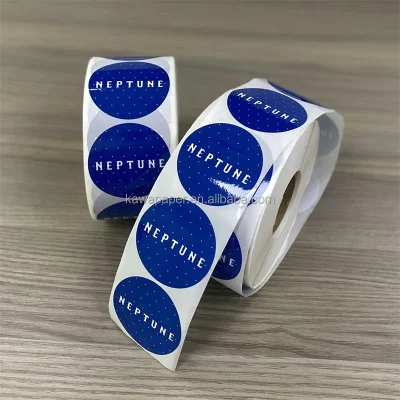  Etichetta adesiva termica diretta circolare colorata autoadesiva personalizzata rotonda Rotolo di etichette termiche compatibile con la stampante termica rosa