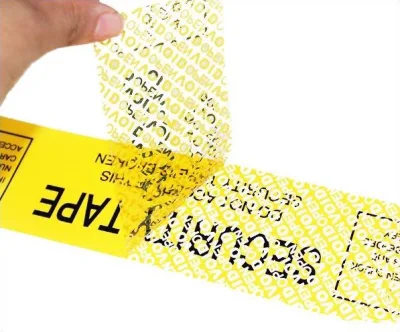  Etichetta adesiva speciale adesiva adesiva adesiva adesiva personalizzata impermeabile nastro vuoto/ Nastro di imballaggio di sicurezza privo di prove