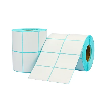  Etichetta della bilancia termica con codice a barre Supermarket per la garanzia della qualità a due file da 50*40 mm Etichetta elettronica per etichette bianche per dimensioni ripiano
