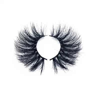  Etichette private 100% Real Mink Eyelashes3d 5D 8d 25mm Messy Volume Fluffy Long Mink eyelashes Drama Soft con ciglia 109A