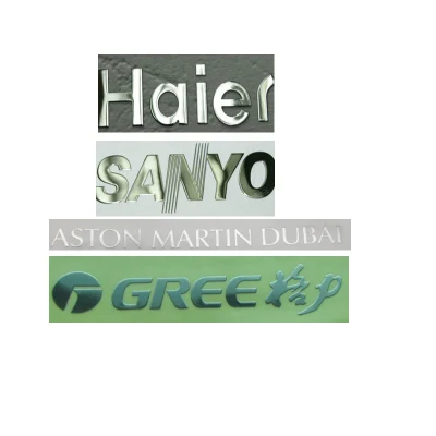  Etichette autoadesive in nichel metallico personalizzate con logo
