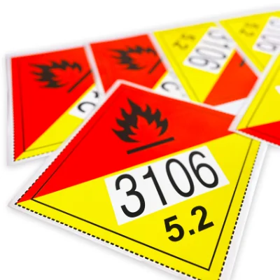  Etichette di avvertenza personalizzate in PVC adesivo resistente: Scossa elettrica Segnale di avvertenza