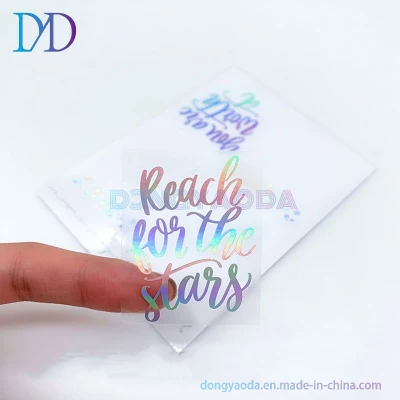  Etichette personalizzate per alimenti/confezioni trasparenti con logo stampato in PVC laser