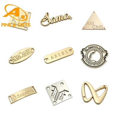  Logo decorativo personalizzato di alta qualità etichetta appicchiante marchio metallo Etichette emblema per abbigliamento