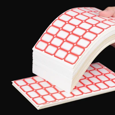  12PZ/confezione etichetta/adesivo etichetta bianca Nome scrittura adesivo vuoto Etichetta etichetta carta adesiva per cancelleria bambino