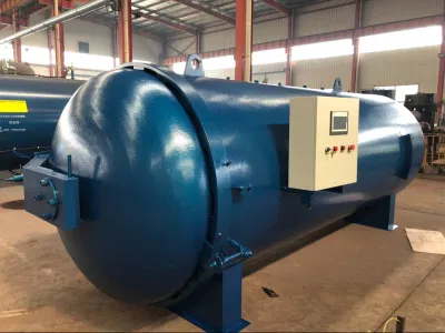  Autoclave in gomma per vendita a caldo con sistema di controllo PLC Siemens (CE/ASME/ISO9001)