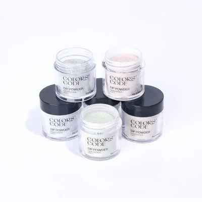  Chiodo acrilico ad asciugatura rapida DIP DIP sistema di immersione colore glitter Polvere