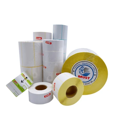  Prezzo di fabbrica imballaggio personalizzato adesivo spedizione colorata stampata diretta termica Etichette adesive supporto 4X6 6X4 4X2 pollici