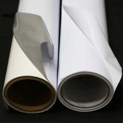 Materiale pubblicitario digitale Inkjetable solvente ecologico Bianco autoadesivo stampabile Adesivo per auto in vinile per stampante Plotter