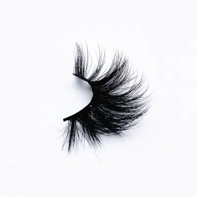  Etichette private 100% Real Mink Eyelashes3d 5D 8d 25mm Messy Volume Fluffy Long Mink eyelashes Drama Soft con ciglia 67A