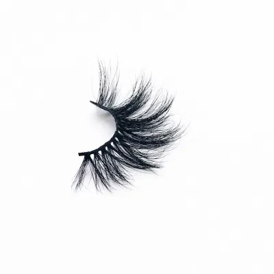  Etichette private 100% Real Mink eyelashes 5D 6D 25mm Messy Volume Fluffy Long Mink eyelashes Drama Soft con ciglia 182A