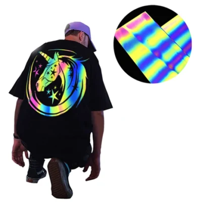  Stampa personalizzata Heat Rainbow Press Transfer Lintura alta Rifugività vestiti Rifugi Etichette vinile con la vostra idea speciale