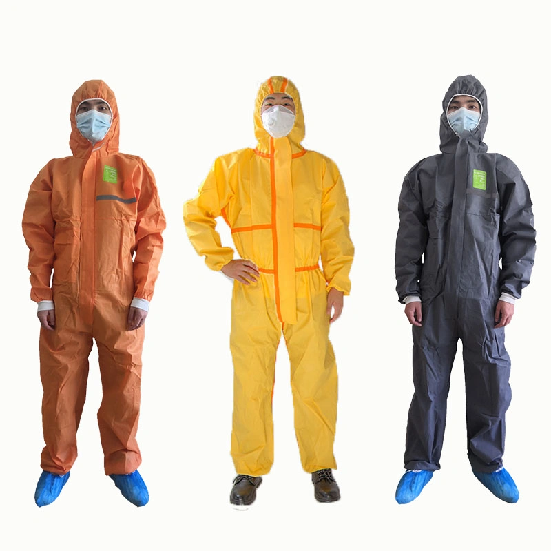 Type 3 Oil Proof Chemical Protective Clothing Lightweight Thickened Protective Coverall