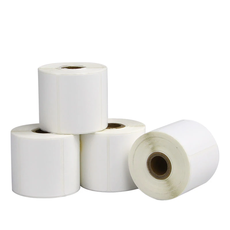 Jf Label Factory Sale Blank Thermal Transfer Self Adhesive Glossy Sticker Paper Roll
