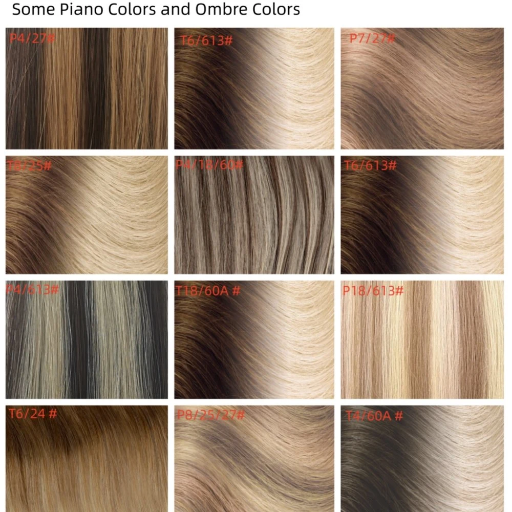 Seamless Injected Hand-Tied Tape in Human Hair Extension Colored Invisible Hand Tied Tape Hair