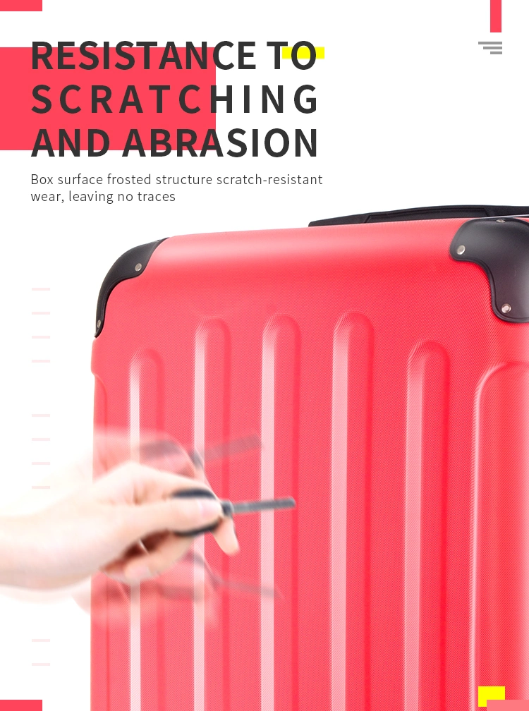 Scratch Proof ABS Luggage Waterproof Wheeled Travel Suitcase