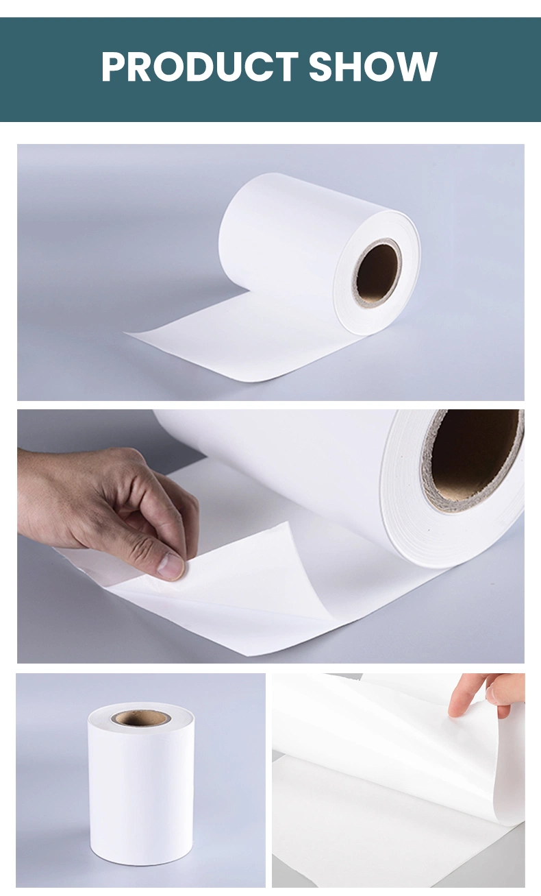 Bright White Pet Label Thermal Transfer Printing Polyester Self-Adhesive Anti-Counterfeiting Label Tape