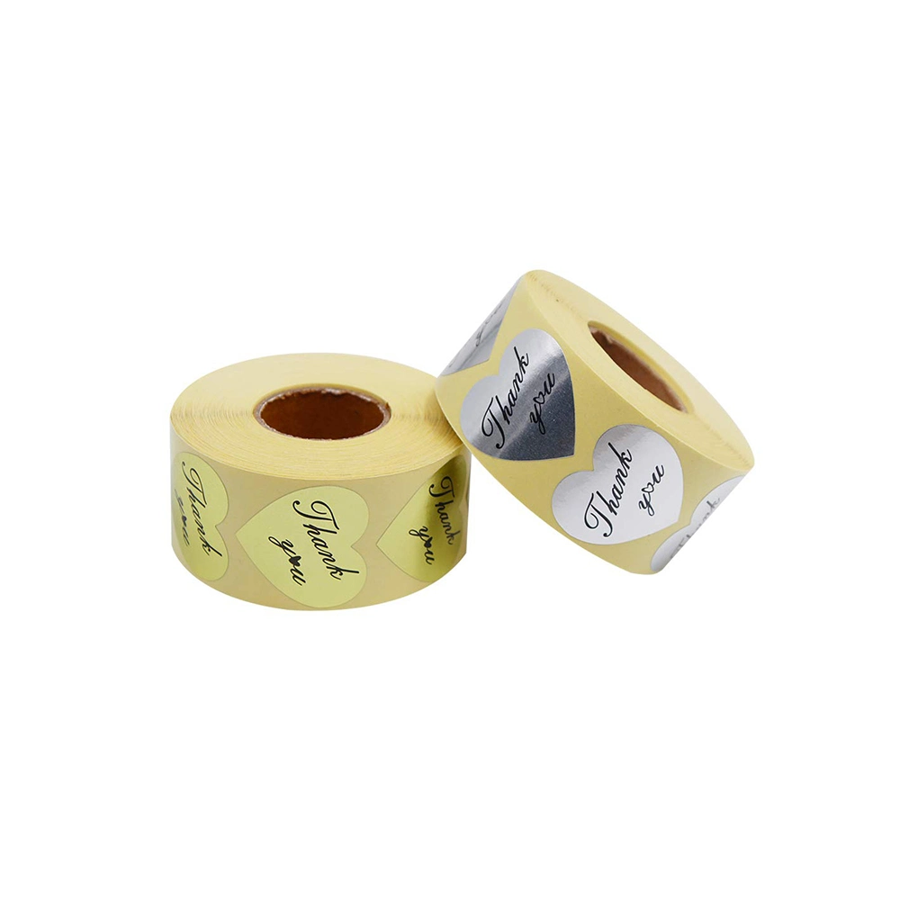 Custom Adhesive Label Paper and Direct Thermal Labels for Packaging Vinyl Waterproof Sticker Printing Roll Label Stickers