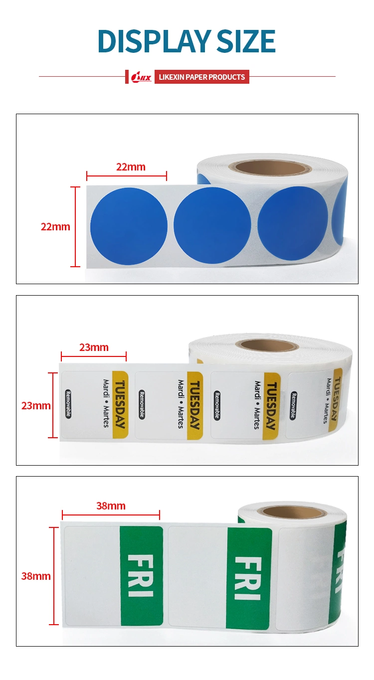 Custom Printed Logo Food Drinking Bottle Removable Stickers Adhesive Thermal Paper Label