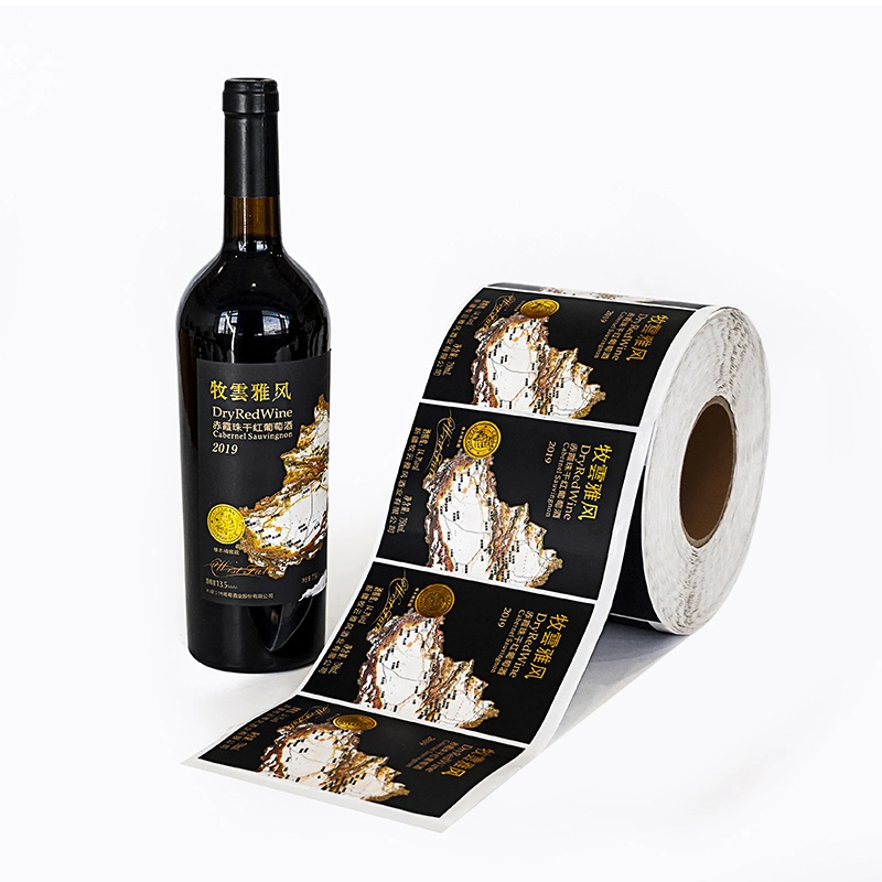 Food Packing Perfume DIY Wine Hologram Security Plastic Color Packaging Shipping Printed Logo Customized Paper Rolls Label