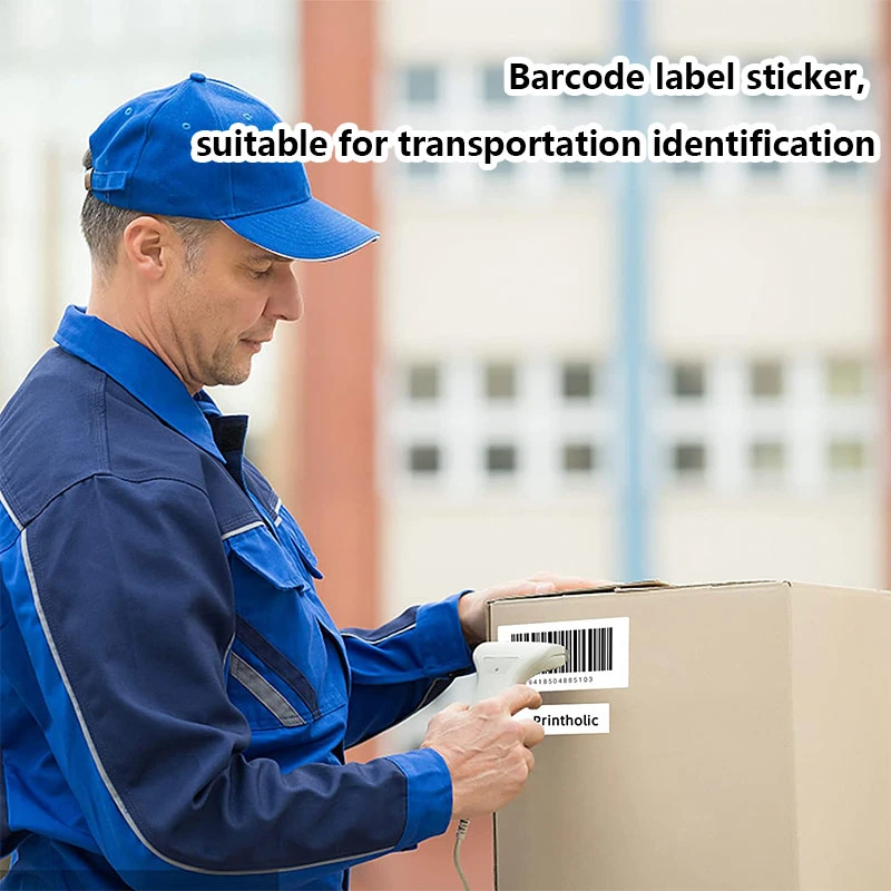 50X25mm Barcodes Stickers Customized Packing Adhesive Label Direct Thermal Transfer Label