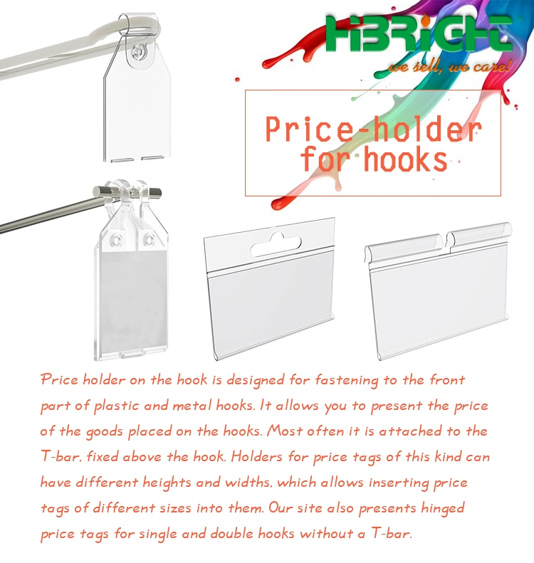 Supermarket Price Tag Sign Label Display for Hooks