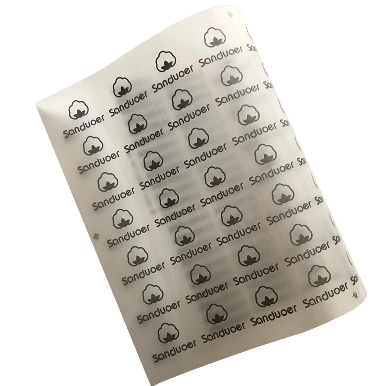 Tagless Iron on Neck Heat Transfer Care Label