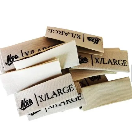 Clothing Labels Custom Woven Own Logo Professional Clothes Label Maker Custom Adhesive Woven Label